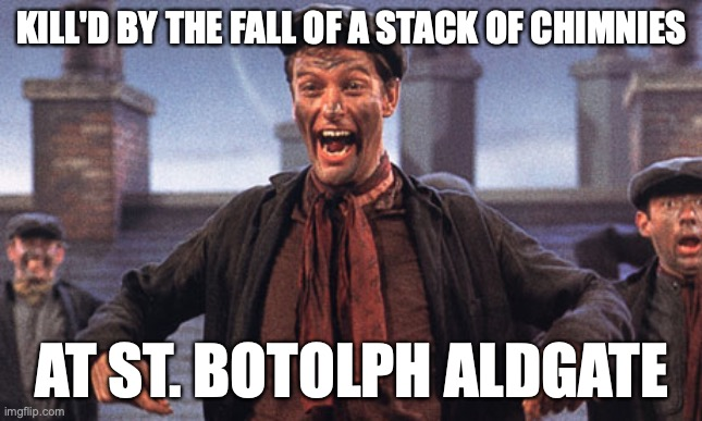 Someone forgot to step out of the way in time...